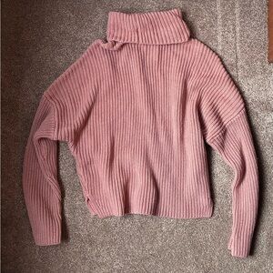 Abercrombie & Fitch Pink Turtleneck Sweater